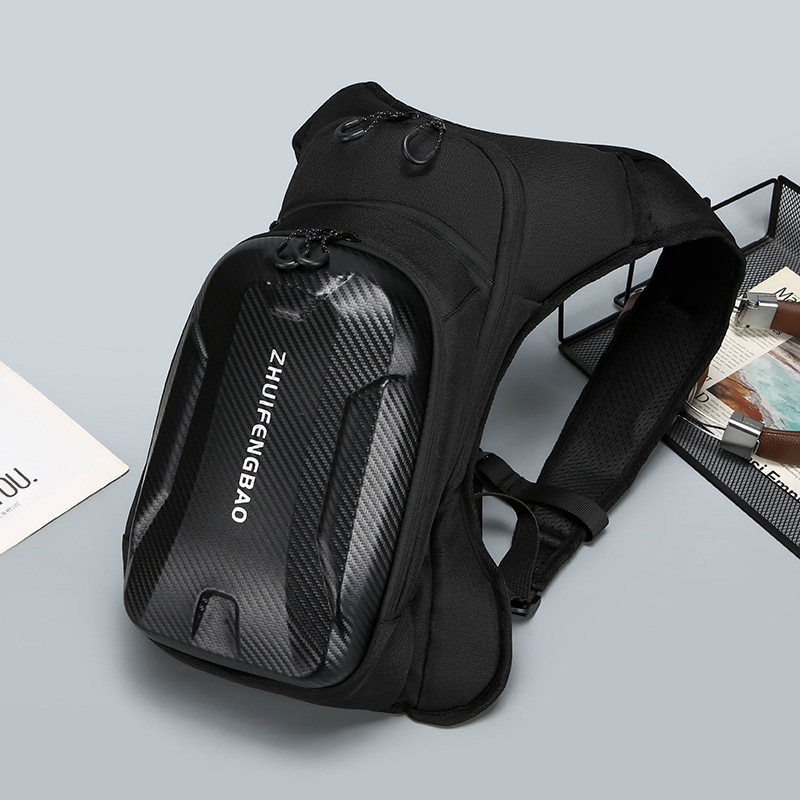 Wholesale men's cycling backpacks, motorcycle equipment, motorcycle reflective backpacks, outdoor sports and motorcycle travel lightweight waist bags details Picture
