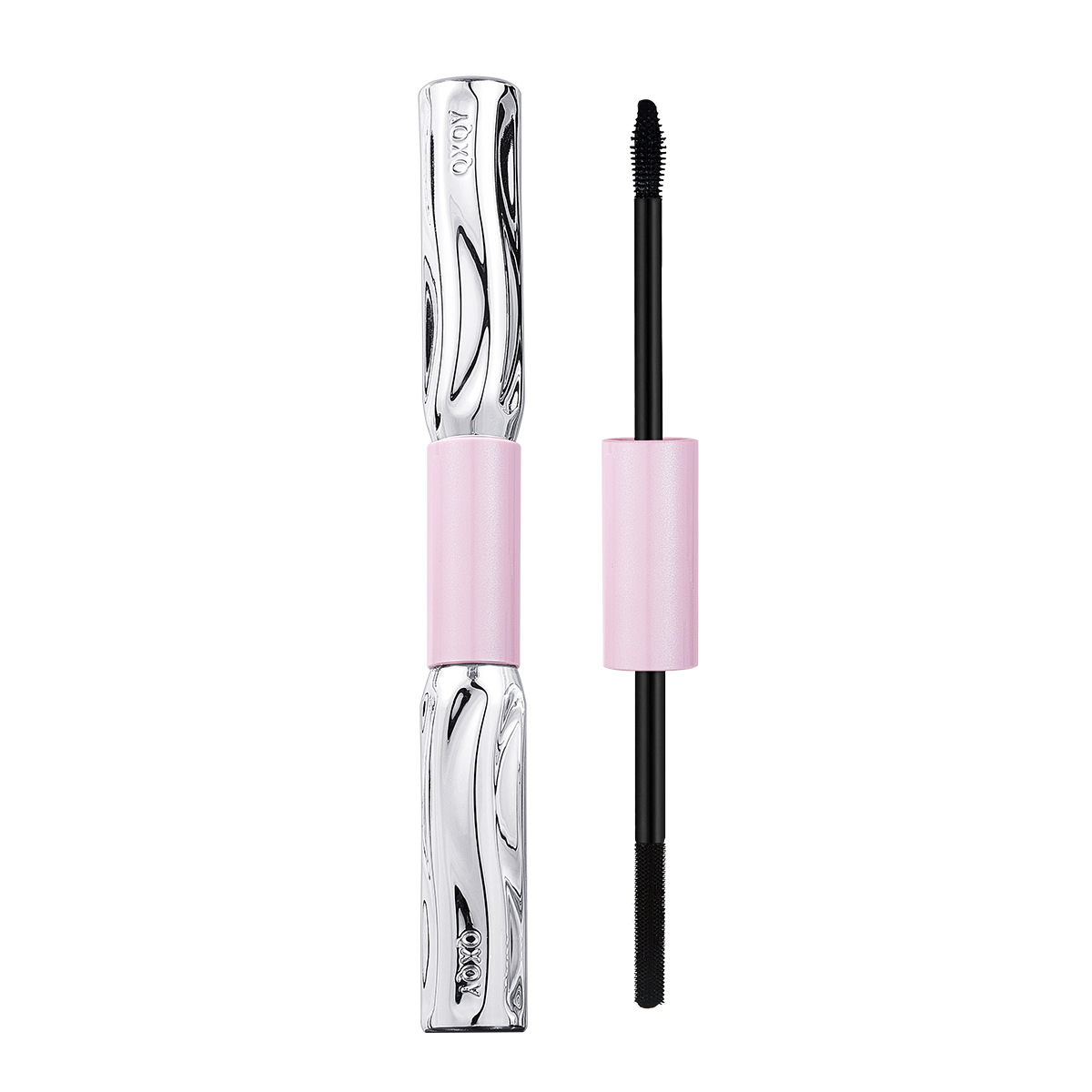 QXQY Cool and playful color double-headed mascara is waterproof and does not smudge. It has a thick, slender, curly and naturally shaped base cream for women Item Picture