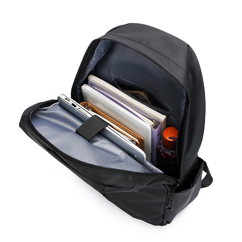 Men's outdoor large-capacity business travel bag, computer backpack, fashionable and casual student schoolbag backpack Item Picture