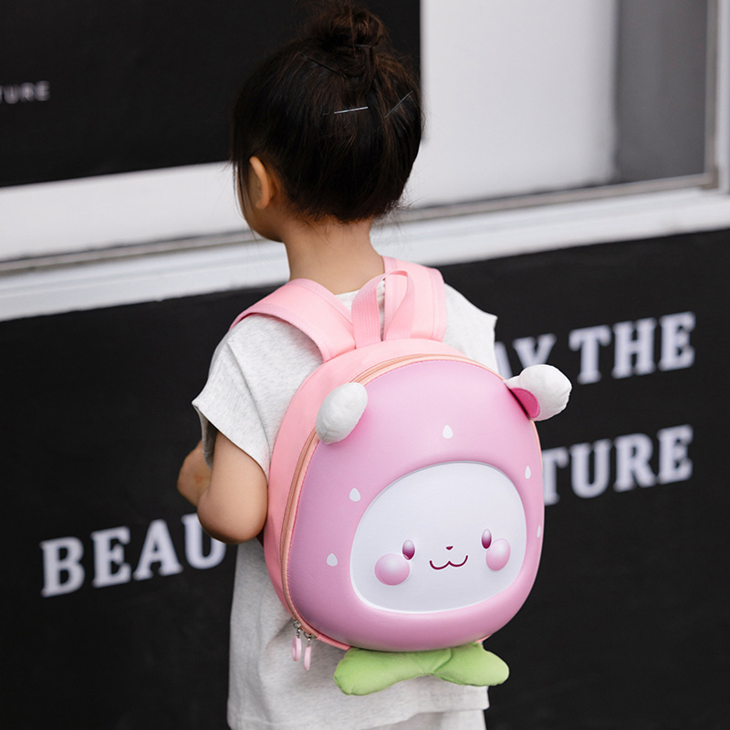 2024 New Cross-border cute Little Rabbit Backpack for Kindergarten Babies, cartoon small class boys and girls aged 2-5 Specification drawing