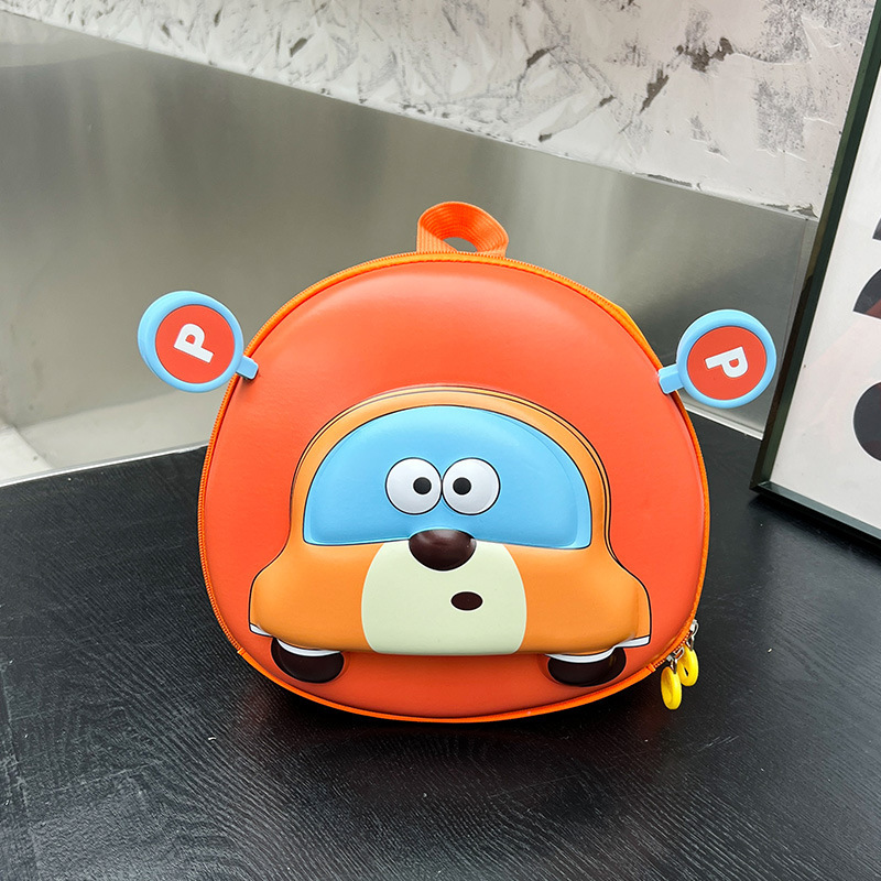2024 New kindergarten schoolbag, cute car baby, lightweight backpack, eggshell backpack for boys and girls to go to school Application Scenario
