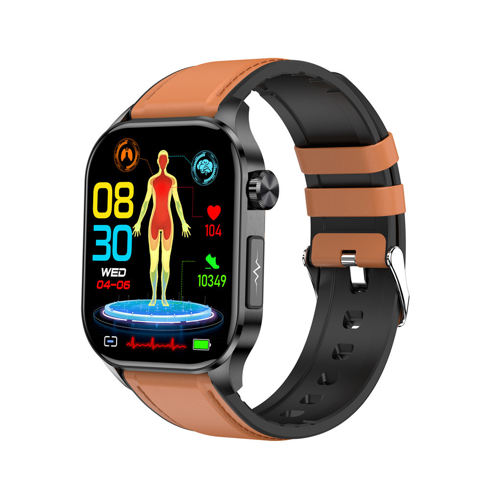 The new cross-border ET580 smartwatch features Bluetooth calls, ECG, electrocardiogram, and does not measure blood sugar, uric acid, blood lipid, body temperature, or exercise details Picture