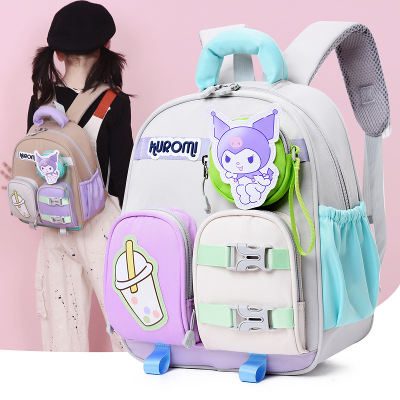 New cute cartoon kindergarten schoolbag, 2-5 years old backpack for boys and girls, lightweight and load-reducing children's schoolbag 4 Specification drawing