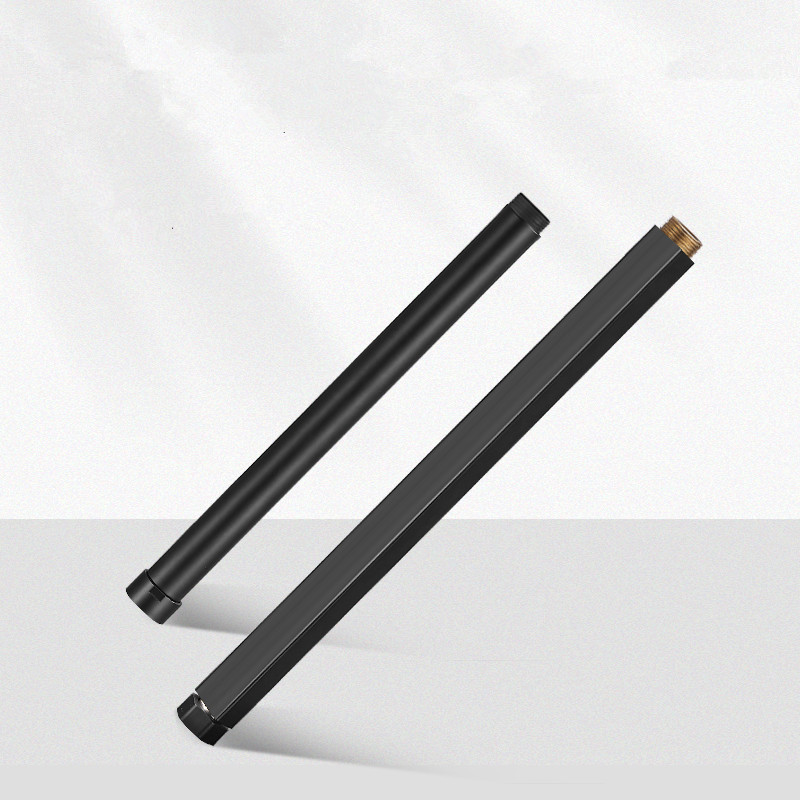 Shower head extension pipe connection lifting rod extension and height increase pipe shower head accessories square, round straight pipe extension rod full figure