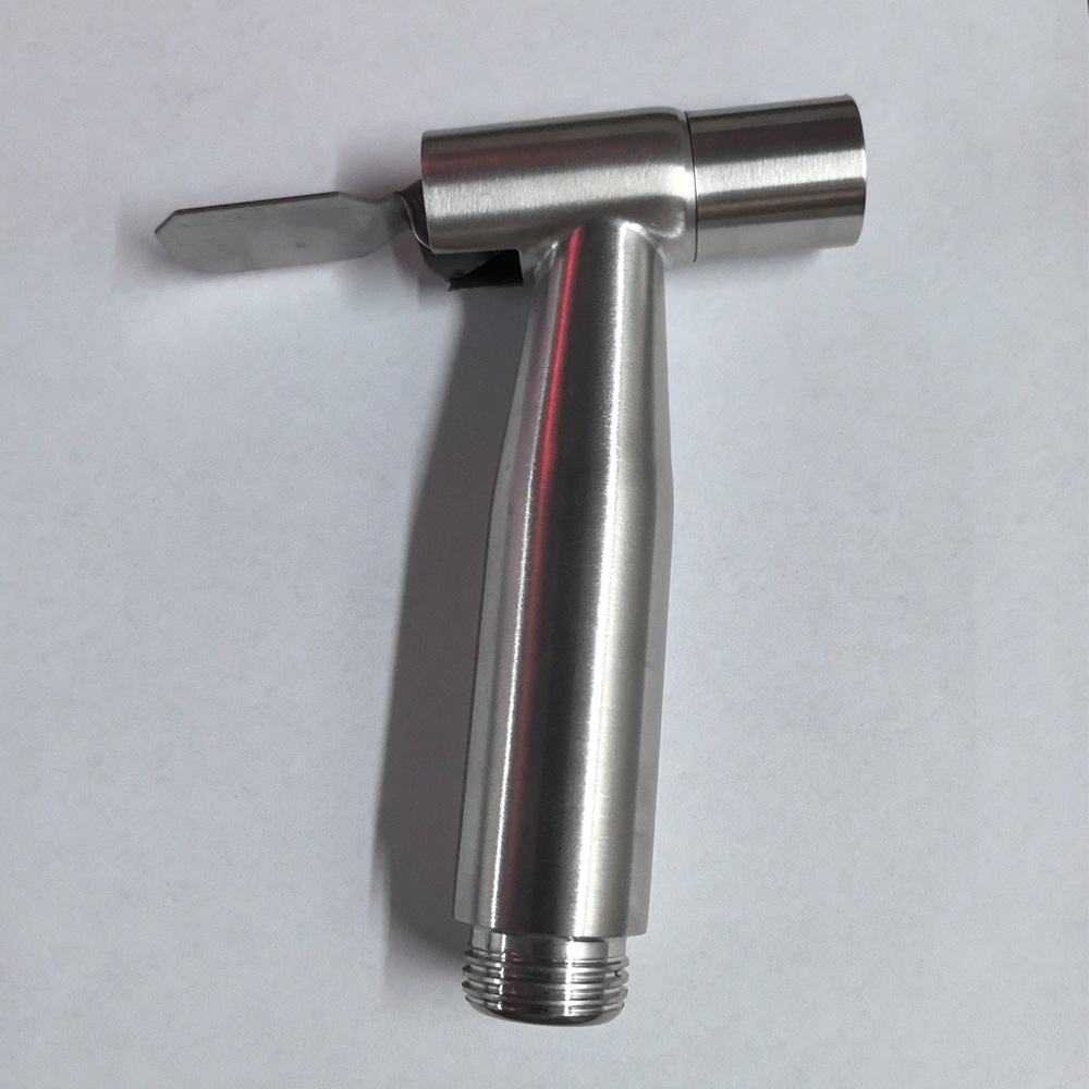 304 stainless steel pressureless spray gun, pressurized high-pressure bidet set, toilet companion, handheld pull-out nozzle details Picture