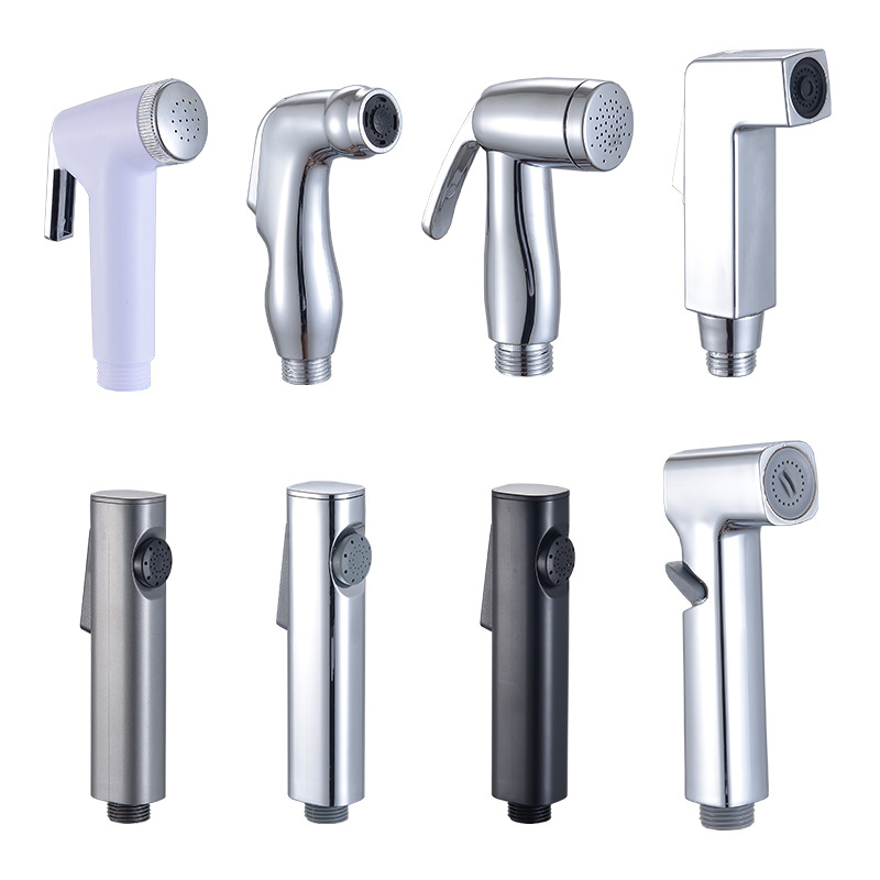 Toilet companion, pressureless spray gun faucet, bathroom flusher, pressurized handheld nozzle, water gun, feminine wash full figure