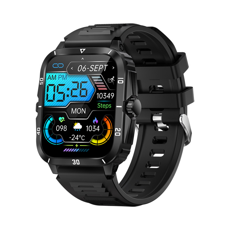 The new KT71 smartwatch, 3ATM outdoor sports watch, long-lasting stopwatch timer, cross-border full figure