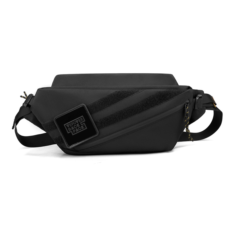 WEPOWER's new men's chest bag, trendy crossbody bag, outdoor sports waist bag, casual large-capacity single-shoulder bag Item Picture