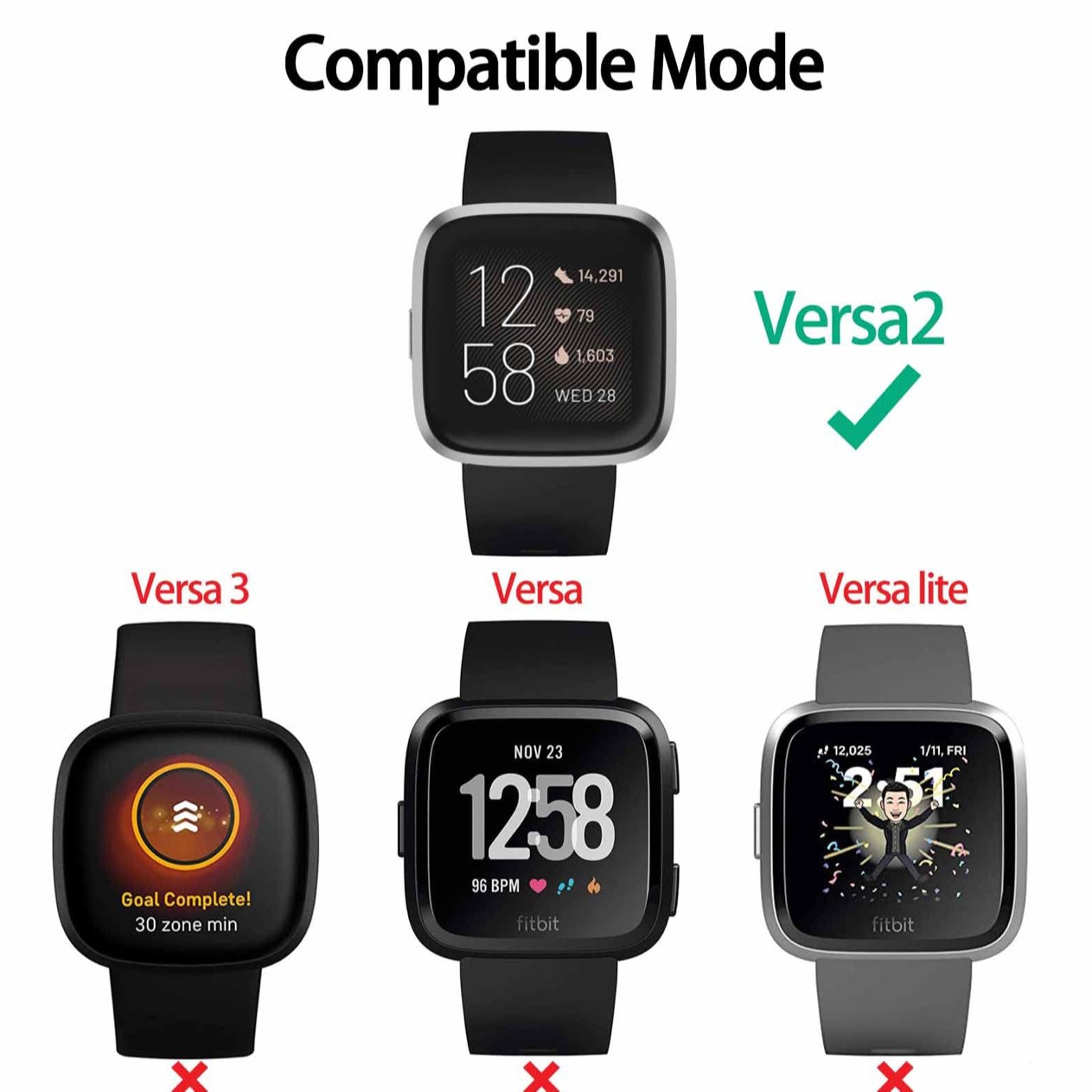 Factory direct sales fitbit versa 2 smartwatch charger, charging base, charging cable, USB Specification drawing