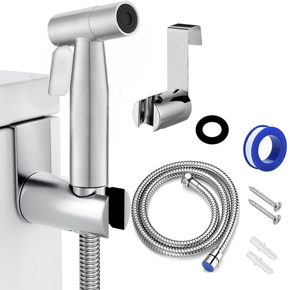 Household toilet spray gun, faucet flusher, nozzle, toilet and bathroom water gun, companion, feminine wash, high-pressure pressurization full figure
