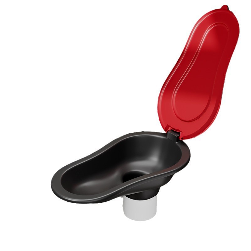 Temporary simple toilet for toilet renovation, anti-odor, flushable, disposable plastic squat toilet bowl for construction sites Item Picture