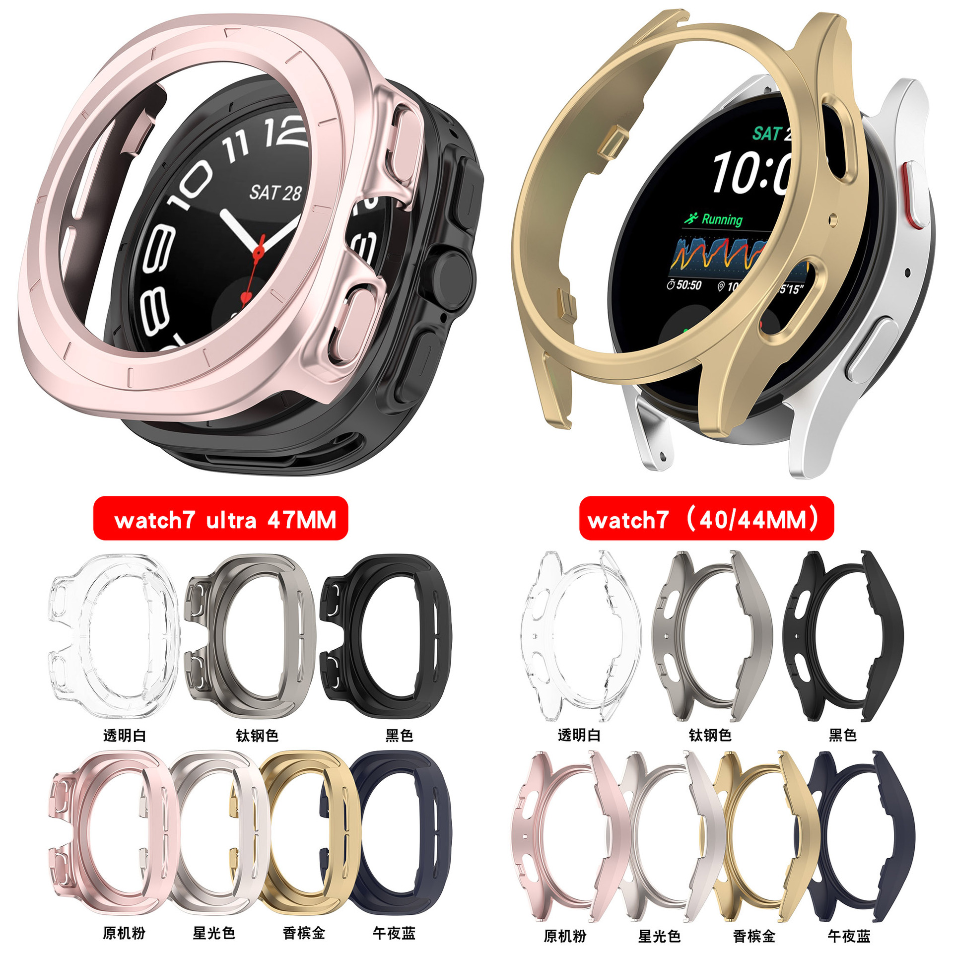 Xinyuan Shuntong is suitable for the Samsung watch7 ultra Ultra Ultra Ultra Ultra 2025 semi-enclosed watch case full figure
