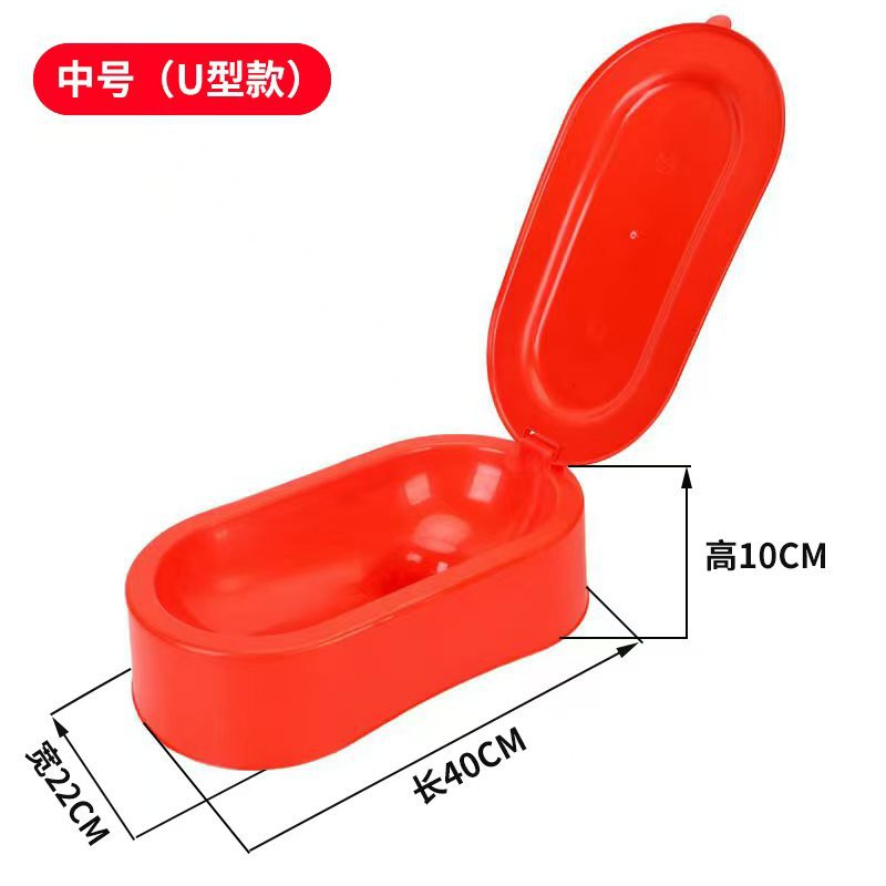 Temporary toilets for decoration, disposable small squat toilets, temporary simple squat toilets for construction, anti-odor and flushable toilet bowls Specification drawing