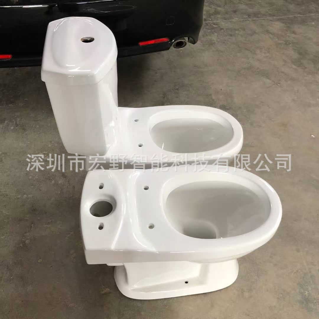 Export direct flush split ceramic toilet, African and Southeast Asian WC wall and floor flush combination toilet Application Scenario