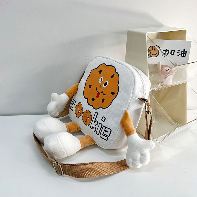 Wholesale Japanese Instagram super cute 2024 new style Quqi cake canvas double-shoulder, single-shoulder crossbody student commuting bags Application Scenario