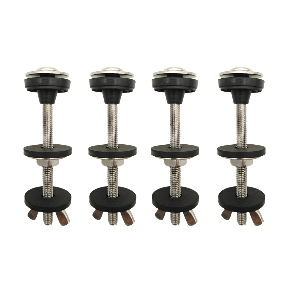 Toilet tank screws, split toilet bowl, bathroom accessories, 2-inch and 3-inch foamed rubber sealing rings, extended screw rods details Picture