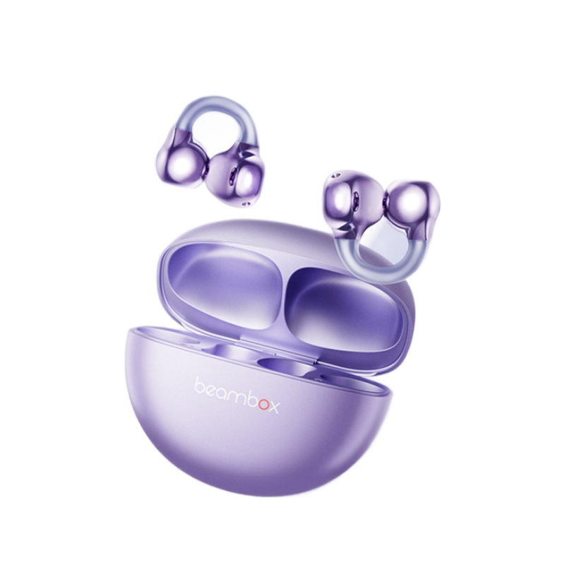 Beambox conference headphones feature intelligent AI recording, transcription, simultaneous interpretation, Bluetooth wireless headphones, and ear clip noise reduction Item Picture