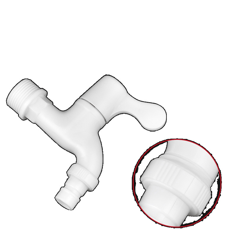 Household pvc plastic faucets are 4-point and 6-point leak-proof and crack-resistant, long-lasting and durable. Wholesale of tap water and washing machine faucets from the factory Item Picture