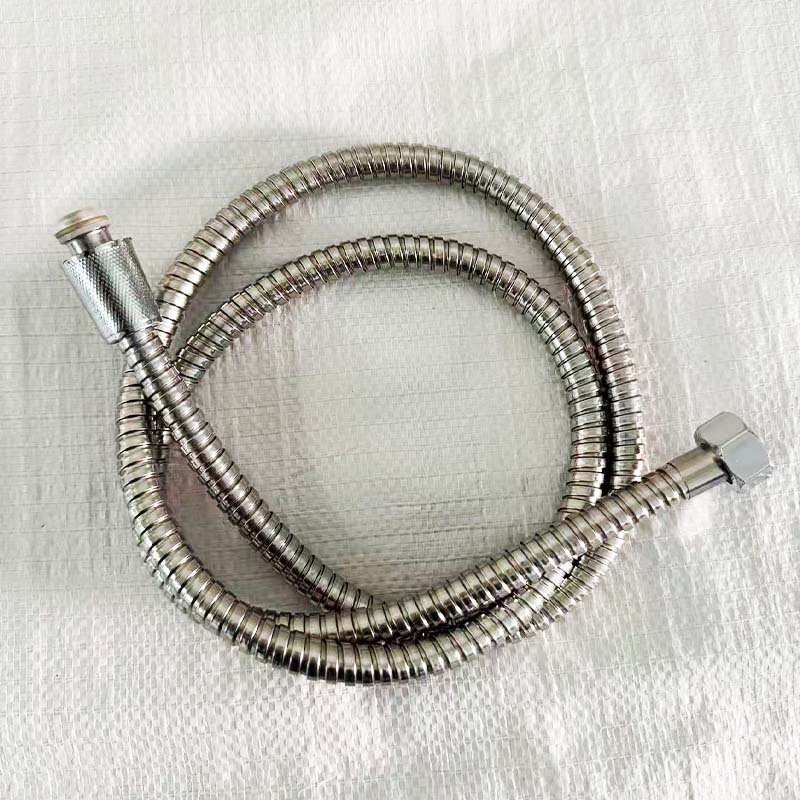1.5-meter and 2-meter encrypted explosion-proof flexible hose for bathroom water heaters, silver stainless steel shower hose, general accessories wholesale Specification drawing