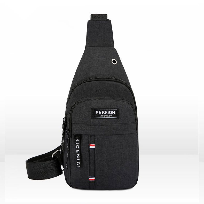 Trendy men's chest bag, fashionable large-capacity waterproof crossbody bag, outdoor sports, cycling, high-end women's chest bag Item Picture