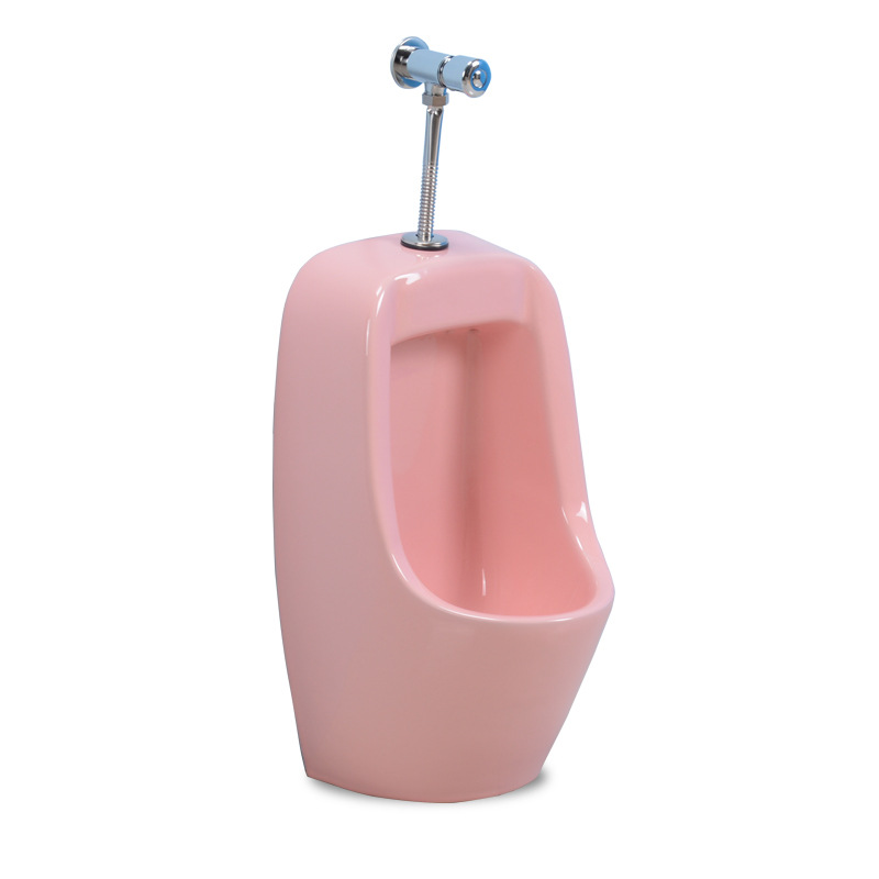 Kindergarten children's colored ceramic urinal, little boy standing urinal bowl, wall-mounted sensor urinal Item Picture