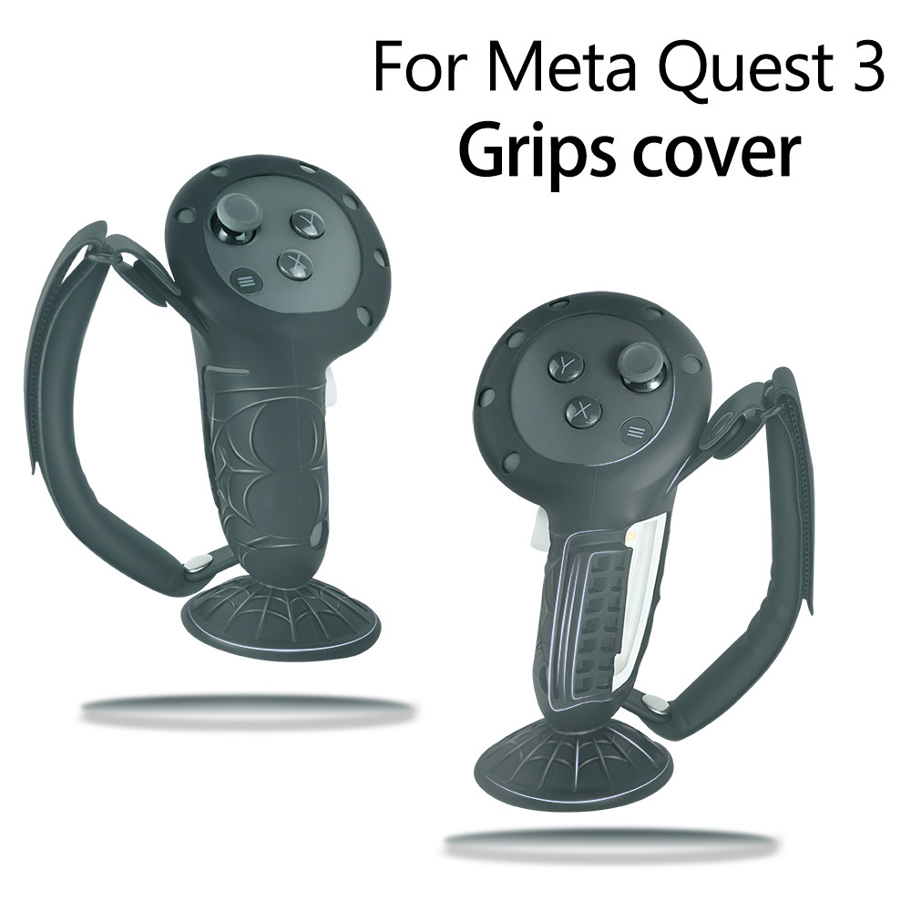 Shockproof detachable battery for Meta quest 3 controller, Spider-style protective case full figure
