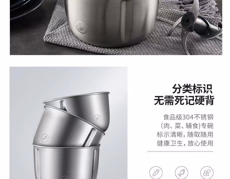 Wholesale free shipping YOUNGFOOD Smart small Appliances, Mofei Matryoshka Doll meat grinder, home Food Processor MR9401A pic 8