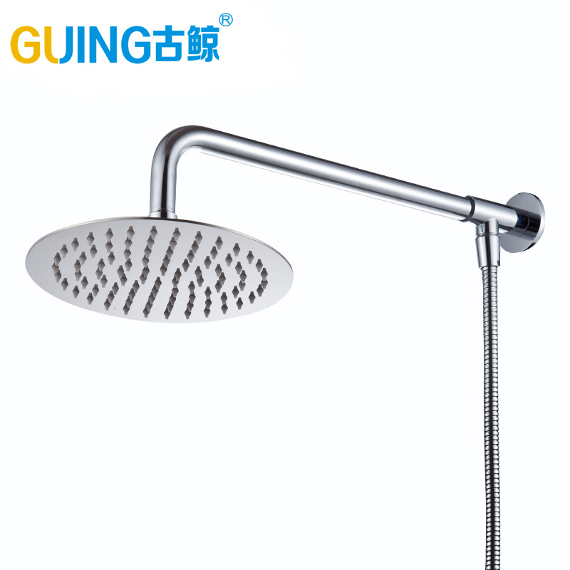 Bathroom ceiling spray stainless steel large showerhead, large ceiling spray pressurized detachable showerhead set, silicone water outlet Item Picture