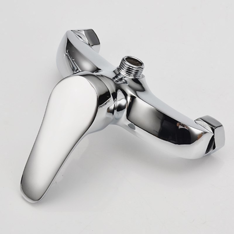 All-copper faucet, household engineering, school solar mixing valve, bathroom, gym, bathhouse, two-in-one shower faucet full figure
