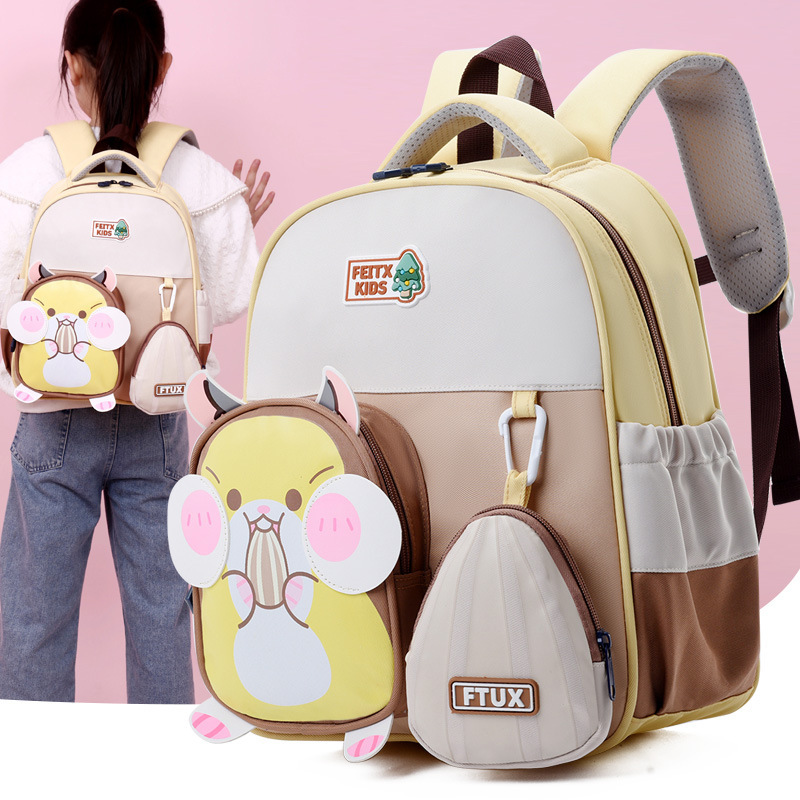 New cute cartoon children's schoolbags, 3-5 years old boys and girls backpacks, small class and middle class schoolbags, kindergarten schoolbags 4 Specification drawing