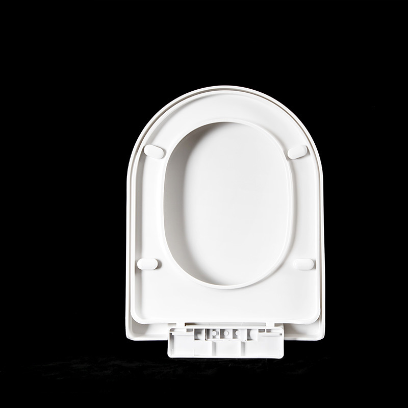 Manufacturer's in-stock bottom-mounted toilet seat covers, household slow-lowering silent anti-wear round head toilet seat covers, thickened bottom-mounted toilet seat covers details Picture
