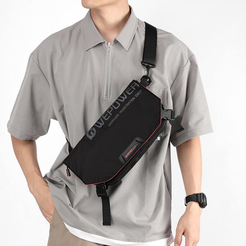 WEPOWER's new multi-functional large-capacity crossbody bag, a casual and high-end single-shoulder bag, men's chest bag and small crossbody bag details Picture