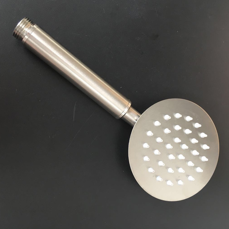 Thin 304 stainless steel brushed hand-held shower head, round or square hand-held shower head set Application Scenario