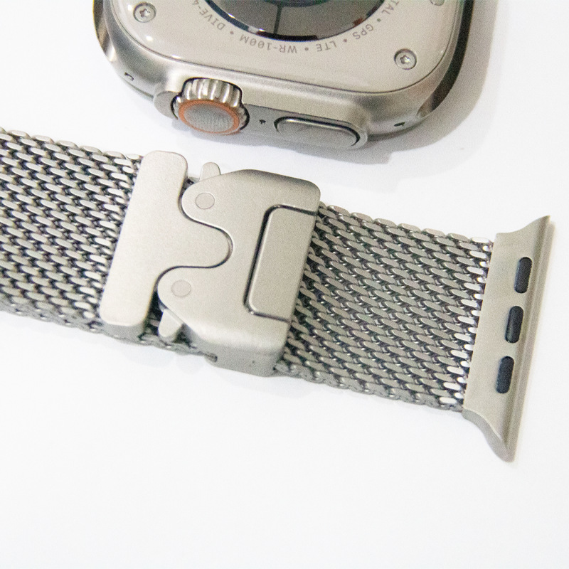 Compatible with the new Milanese S10 titanium alloy stainless steel strap for apple watch details Picture