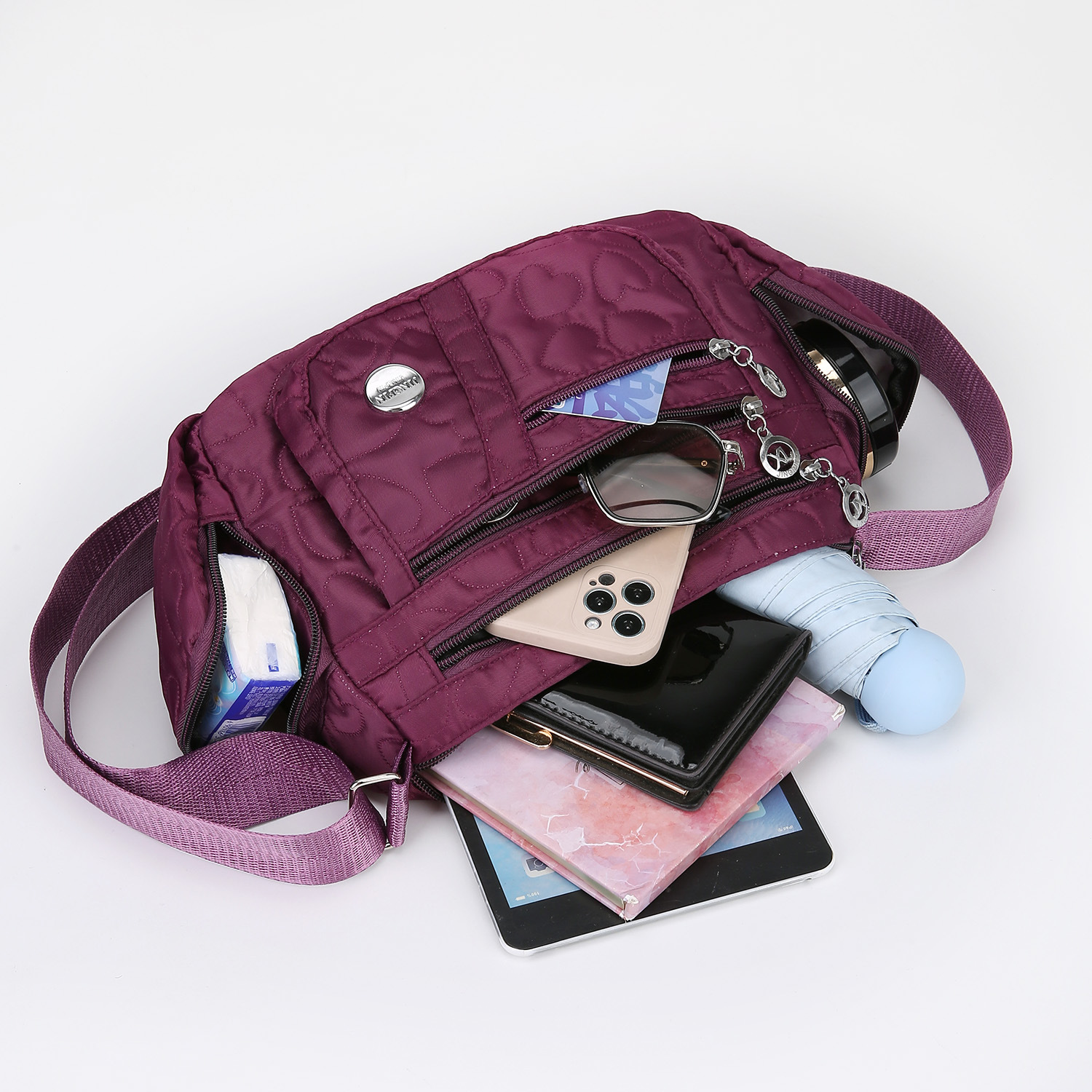 Crossbody bag for women 2025 New style middle-aged women's bag, large capacity single-shoulder mom bag, versatile, casual and fashionable women's bag details Picture