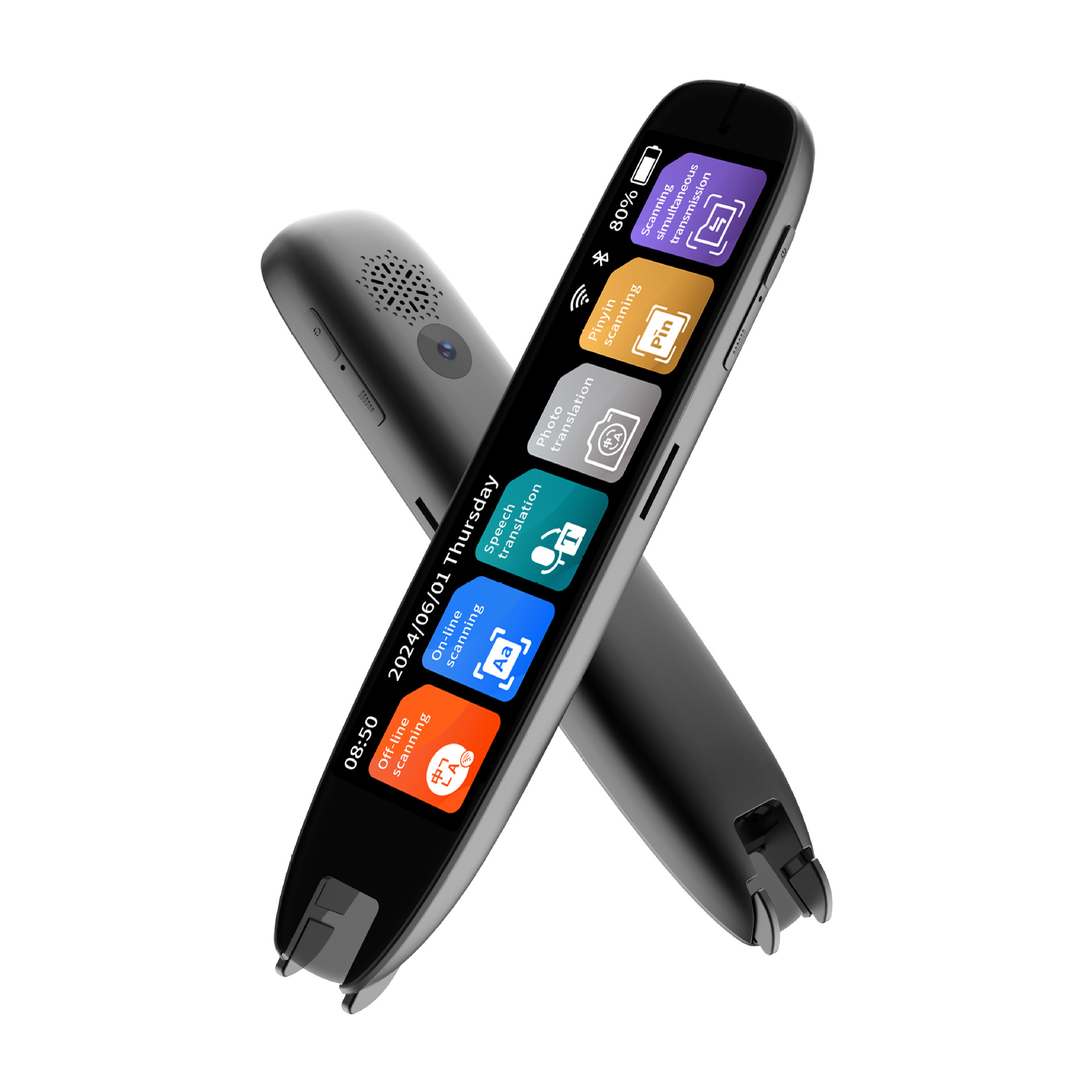 The international version of the scanning translation pen features precise offline translation in multiple languages including Chinese, English, German, French, Japanese, Korean, Cantonese and traditional Chinese Item Picture