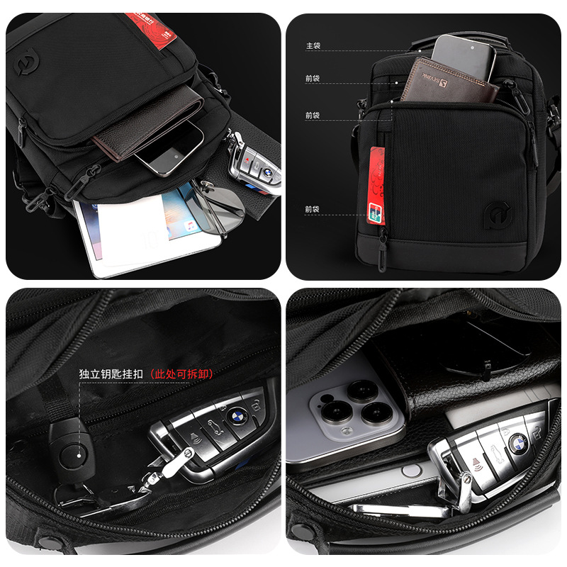 WEPOWER's new men's casual and fashionable business single-shoulder bag, waterproof crossbody bag, large-capacity men's bag and handbag Application Scenario