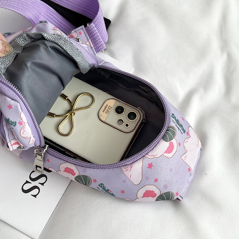 2022 New Children's coin purse, popular cartoon bear nylon crossbody bag, Korean-style chest bag, and small backpacks for boys and girls Application Scenario