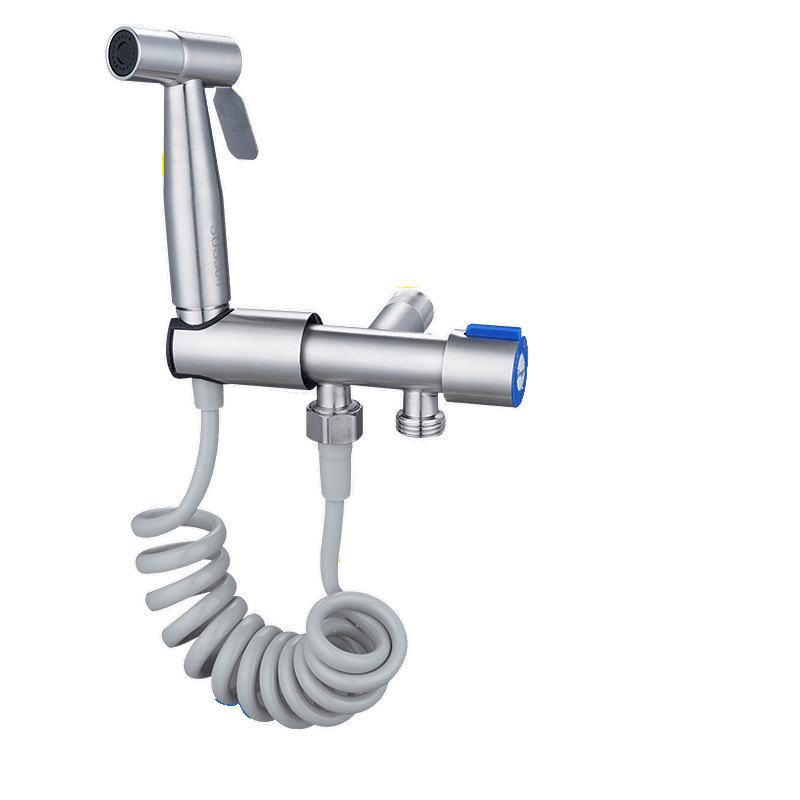Toilet companion, flush, feminine wash, nozzle, one inlet and two outlets, Angle valve, toilet, bathroom, household pressurized water interlock Item Picture