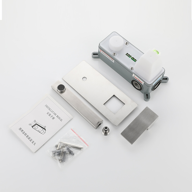 The bathroom washbasin is concealed and installed with a wall-mounted faucet. It is a stainless steel hotel washbasin faucet for cold and hot bathrooms Application Scenario