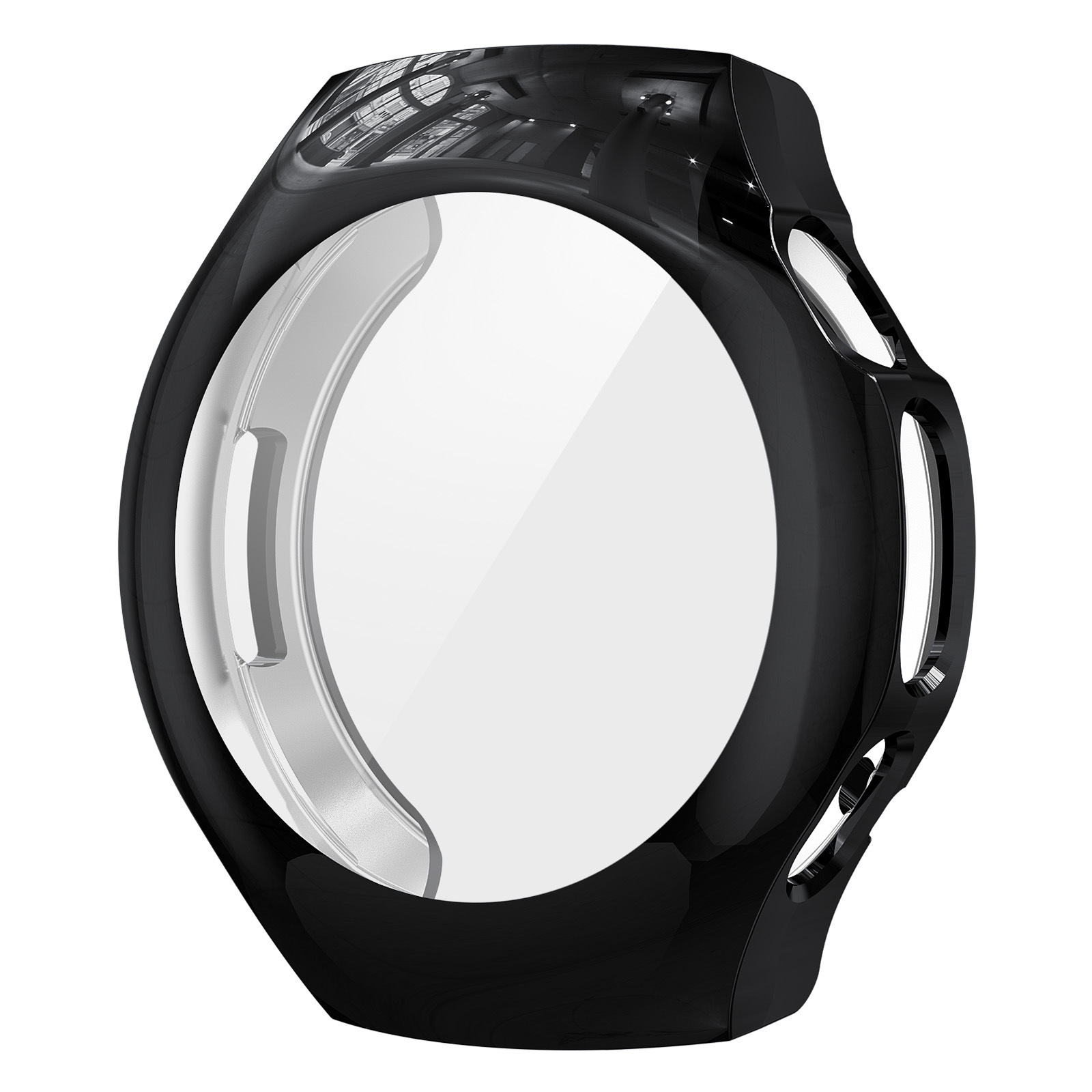 The new product is suitable for the HUAWEI Watch5 protective case. The Huawei Watch5 watch features a fully covered electroplated TPU case Specification drawing