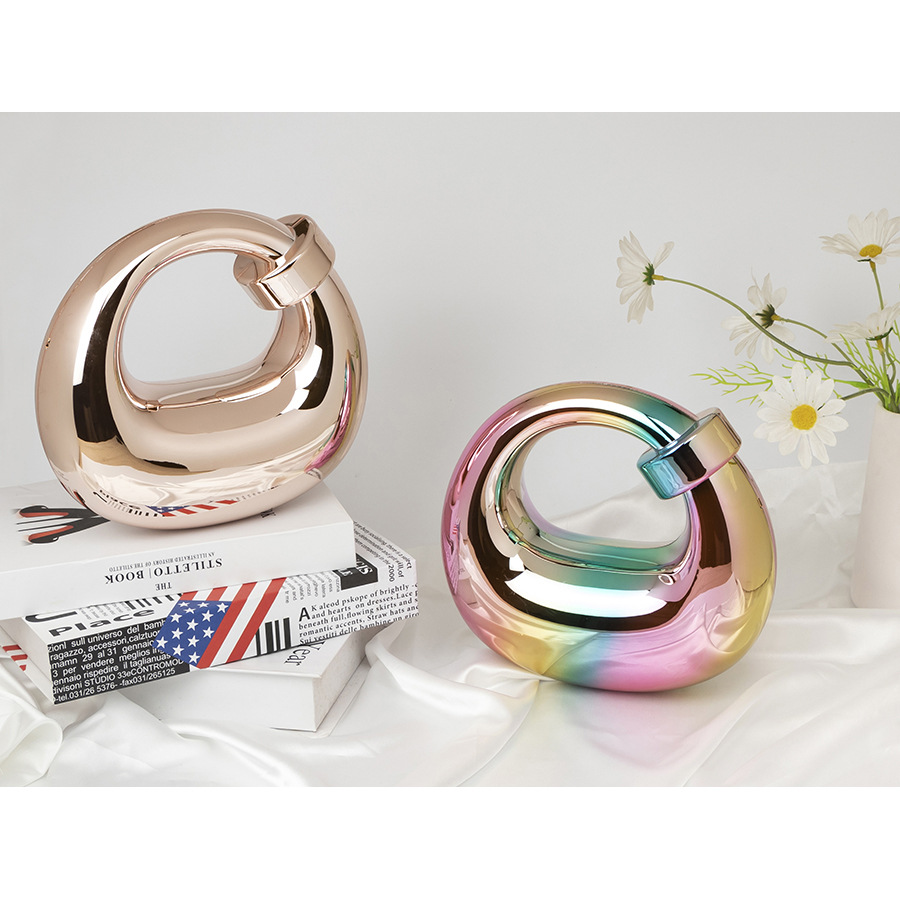 2025 New cross-border products from Europe and America: High-end crescent moon bag, fashionable and elegant acrylic bag, home decoration, candy handbag Specification drawing