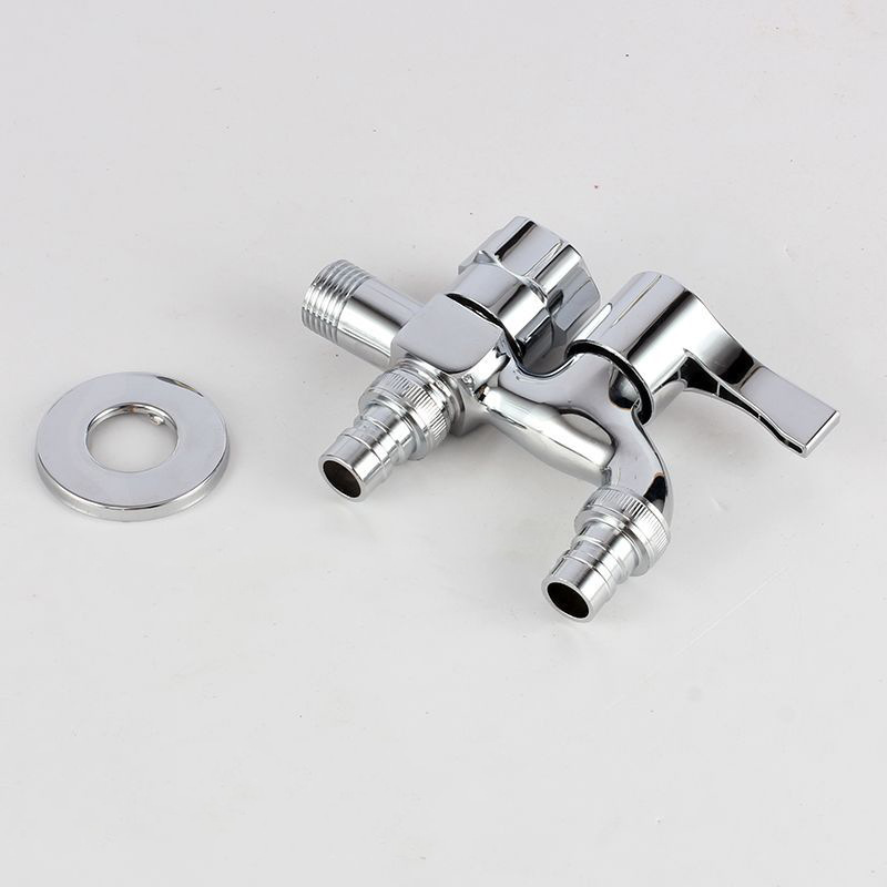 Wholesale multi-functional faucet, dual-use, one-in-two-out, quick-opening, multi-head, dual-water outlet, one-minute and two-out washing machine faucet Specification drawing