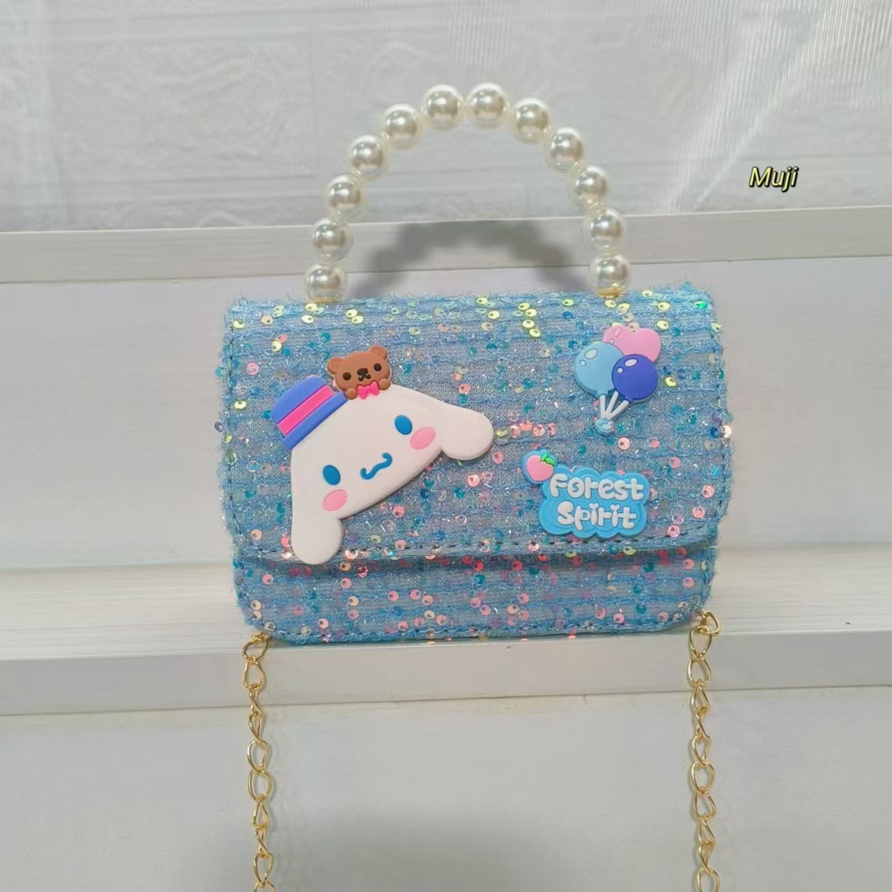 Pearl handbag, crossbody bag, loose change accessory bag, cat Merlot small square bag, chain children's bag, girls' lucky money bag Application Scenario