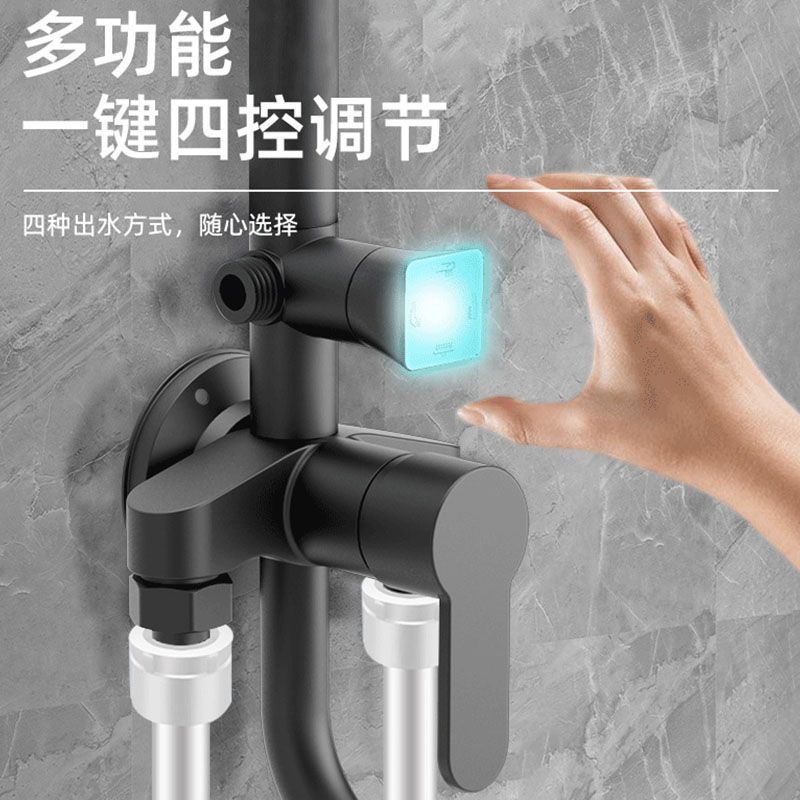 Wholesale and consignment of digital display shower heads and shower sets for household bathrooms, exposed rain shower heads for toilets details Picture