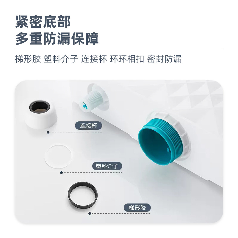 Cartier toilet water tank, high flush force bathroom water tank set, wall-mounted thickened toilet water tank, Cartier factory Specification drawing