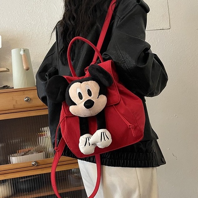 Cute backpacks for outdoor travel, lightweight hiking bags for women, mountain climbing backpacks, hiking and cycling sports schoolbags, cartoon bags full figure
