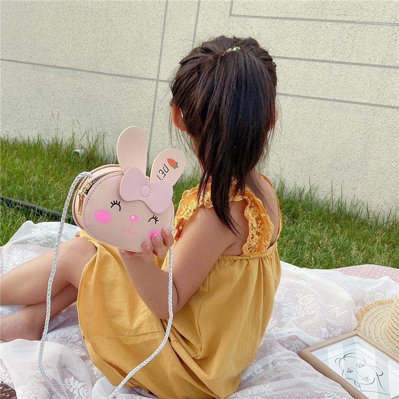 Cute new cartoon children's bags, small bags, single-shoulder bags, Korean-style casual crossbody bags for girls, and Korean coin purges details Picture