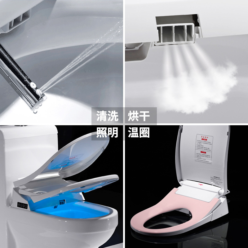 Smart toilet seat cover heating toilet seat cover bidet OEM multi-functional toilet seat cover smart cover plate details Picture