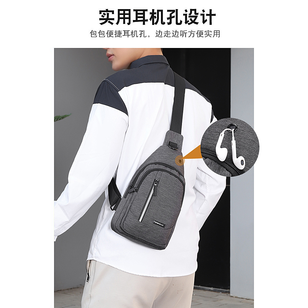 【 Business Chest Bag 】 Men's crossbody bag, casual large-capacity chest bag, Korean style versatile chest bag wholesale and consignment Application Scenario